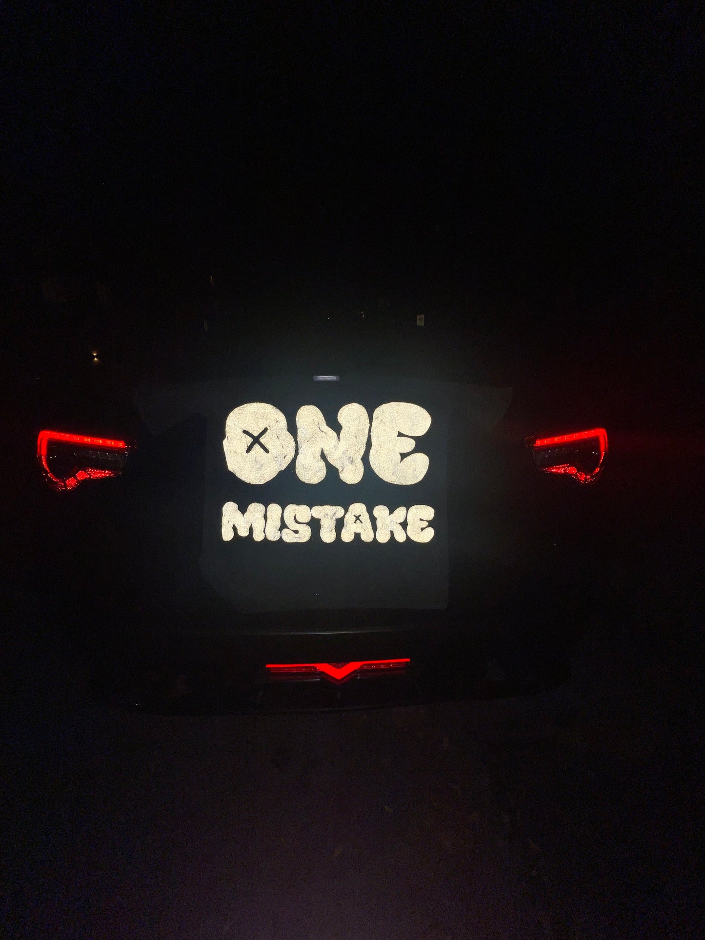 "One Mistake" Heavyweight Reflective Tee