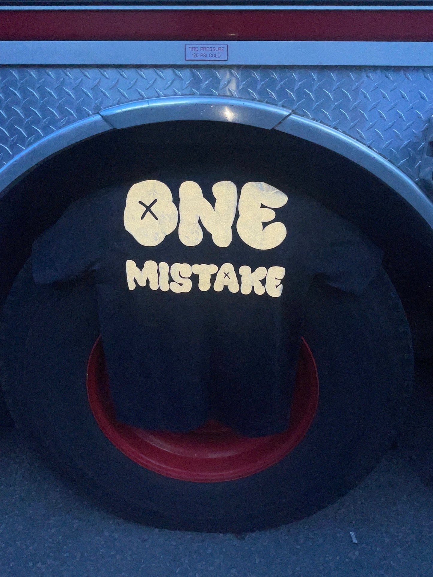 "One Mistake" Heavyweight Reflective Tee