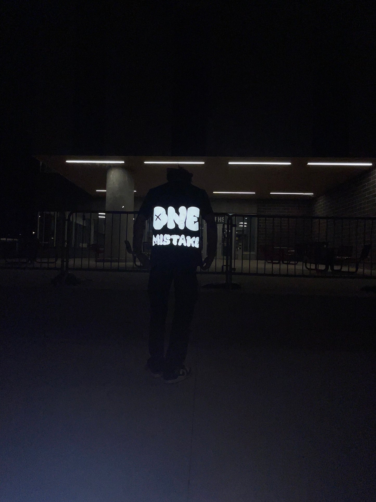 "One Mistake" Heavyweight Reflective Tee